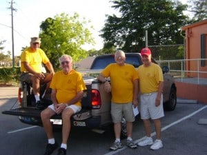 Volunteers from the Marine Corps League